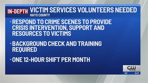 Volunteers needed; how Kyle residents can help crime victims